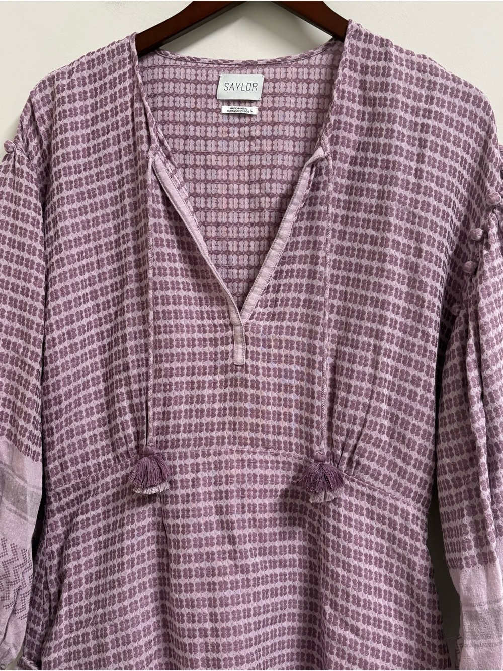 SAYLOR Malka Mini Dress purple Size L Large - Picture 4 of 8